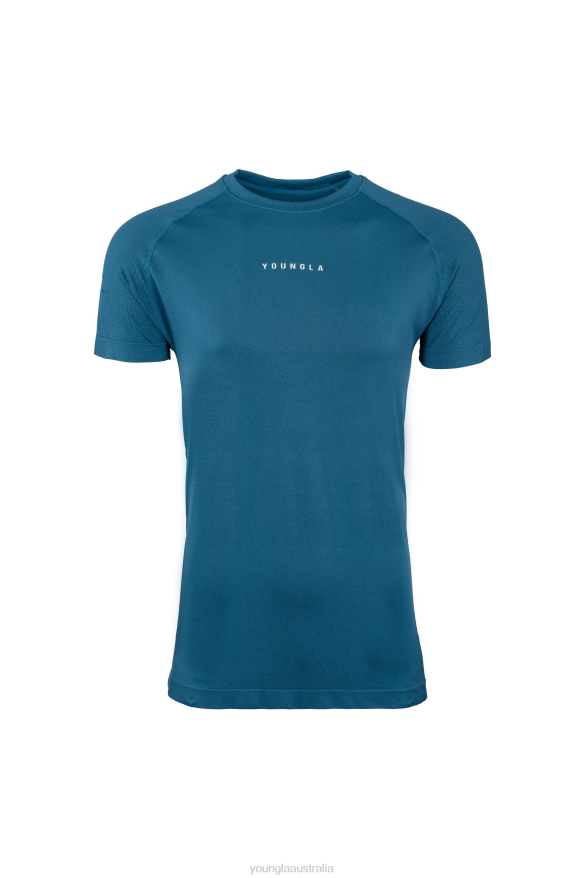 Clothing YoungLA 454 NEW GEN COMPRESSION TEE Teal Men 4F2FF379