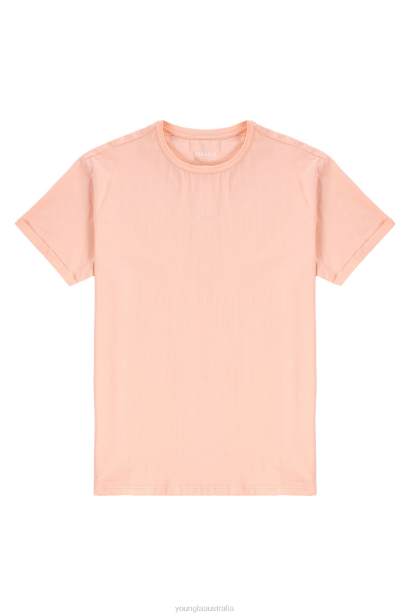 Clothing YoungLA 456 SIMPLICITY TEES Peach Men 4F2FF406