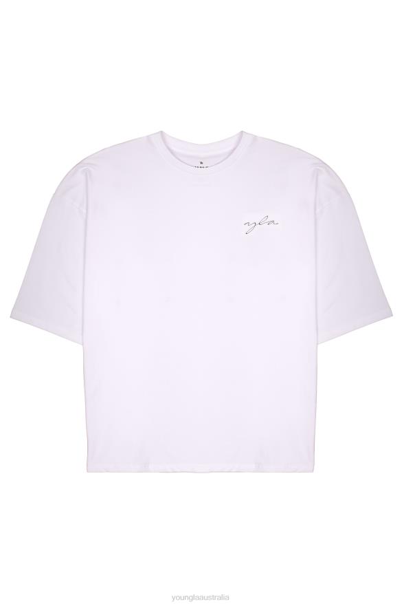 Clothing YoungLA 464 SKYLINE SUPER SIZED TEES Teal Wash Men 4F2FF280