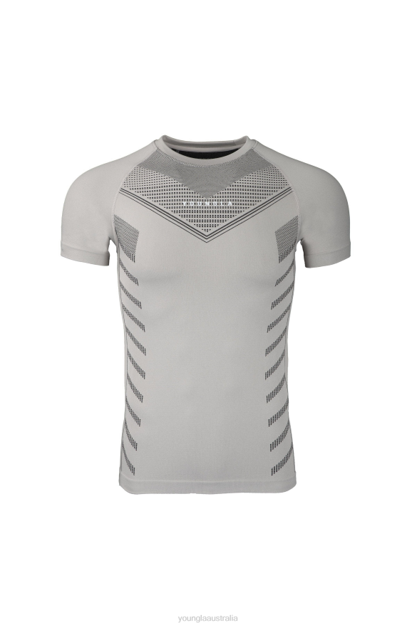 Clothing YoungLA 465 SUPERHERO COMPRESSION TEES Cement Men 4F2FF123