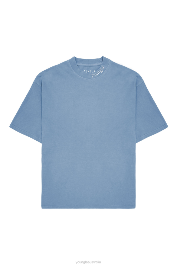 Clothing YoungLA 467 ROMAN TEES Blue Men 4F2FF151