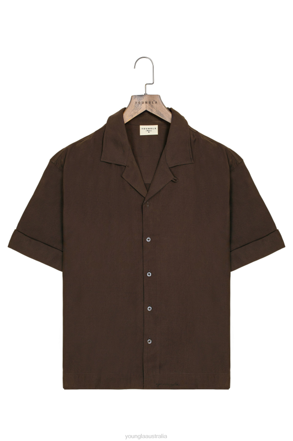 Clothing YoungLA 468 CLASE SHIRTS Brown Men 4F2FF156