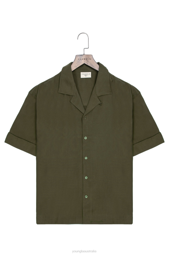 Clothing YoungLA 468 CLASE SHIRTS Olive Men 4F2FF158