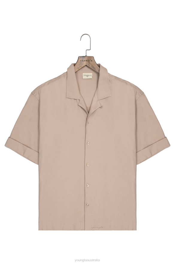 Clothing YoungLA 468 CLASE SHIRTS Tan Men 4F2FF160