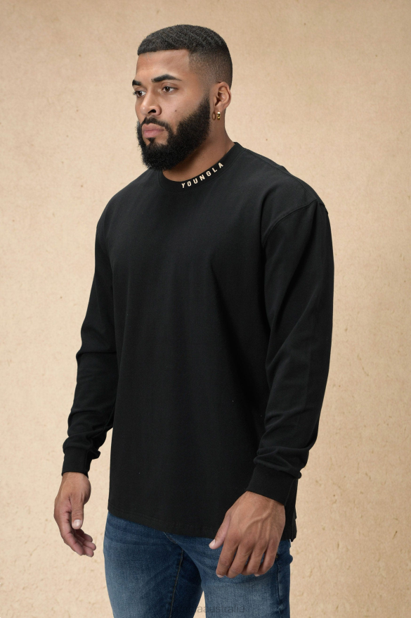 Clothing YoungLA 810 TRADEMARK LONGSLEEVES Black Men 4F2FF426