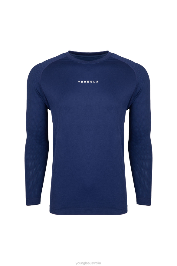 Clothing YoungLA 823 NEW GEN COMPRESSION LONGSLEEVES Beacon Blue Men 4F2FF358
