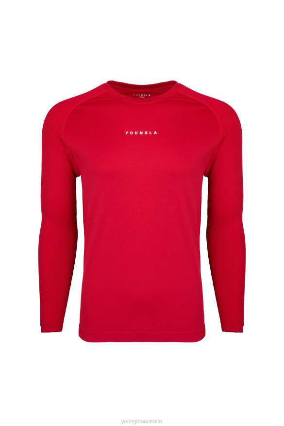 Clothing YoungLA 823 NEW GEN COMPRESSION LONGSLEEVES Haute Red Men 4F2FF362