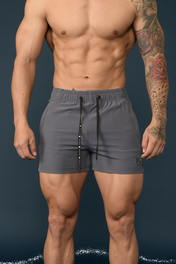Clothing YoungLA 101 BODYBUILDING SHORT SHORTS All Grey Men 4F2FF688