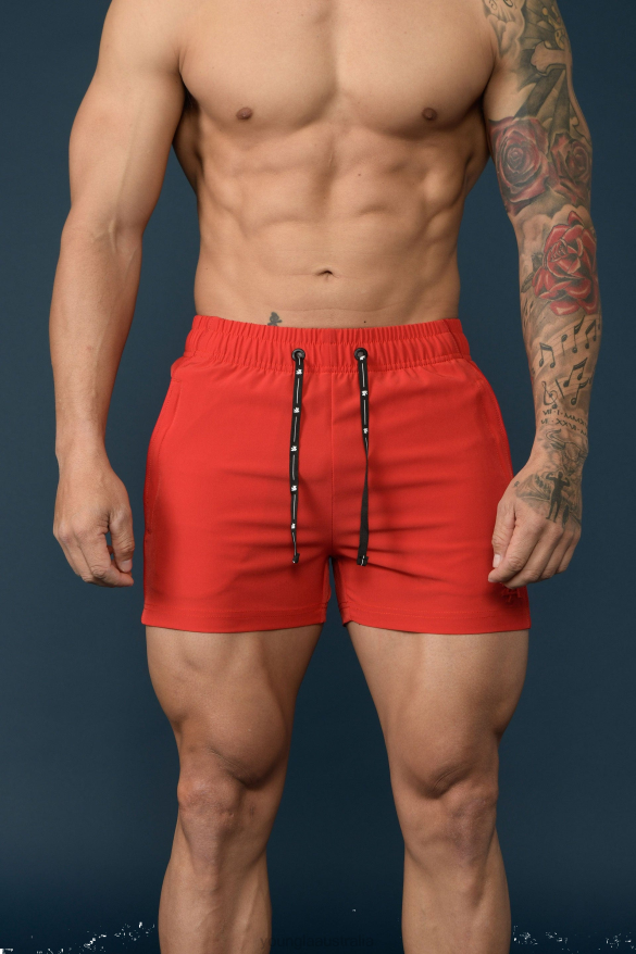Clothing YoungLA 101 BODYBUILDING SHORT SHORTS Red Men 4F2FF686