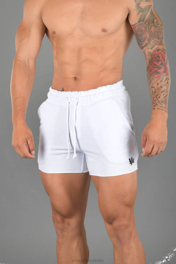 Clothing YoungLA 102 BODYBUILDING FRENCH TERRY SHORTS White Men 4F2FF660