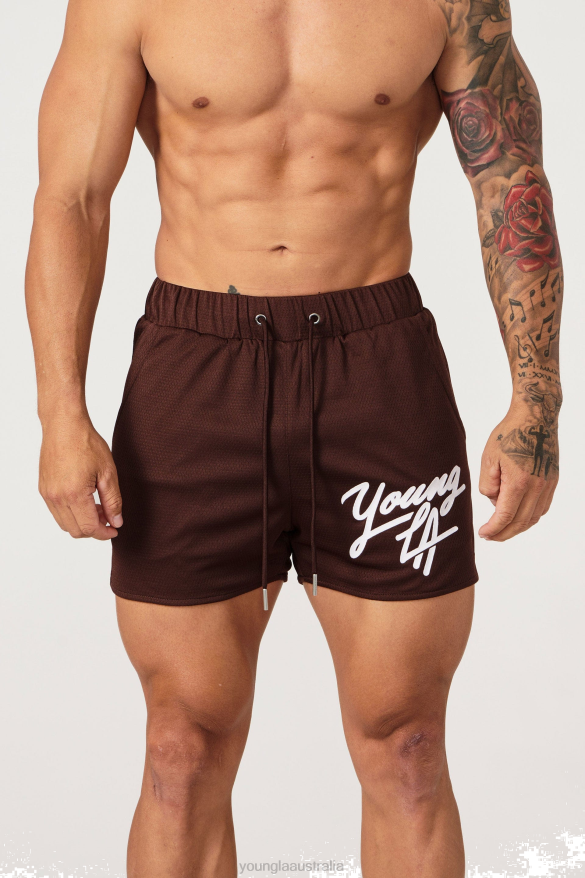 Clothing YoungLA 104 LEGACY SHORTS Brown Men 4F2FF514
