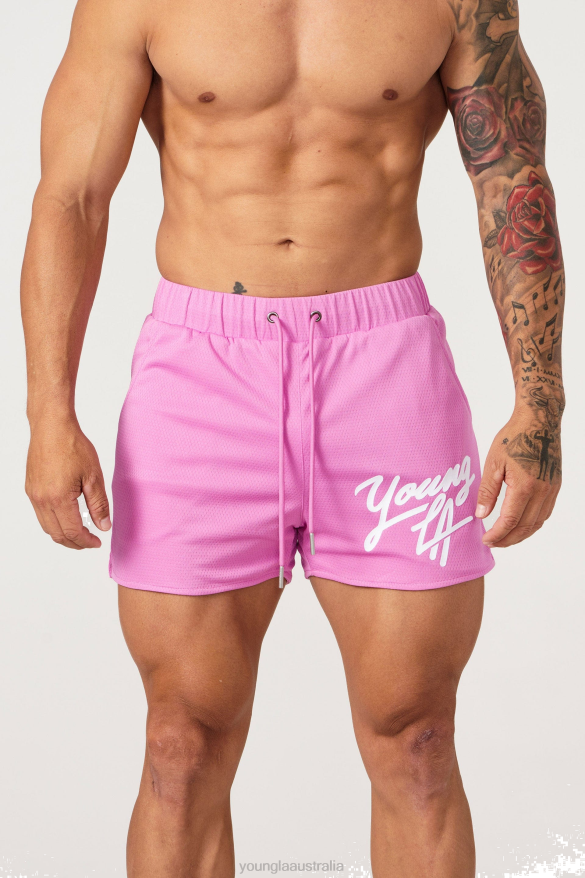 Clothing YoungLA 104 LEGACY SHORTS Hot Pink Men 4F2FF517
