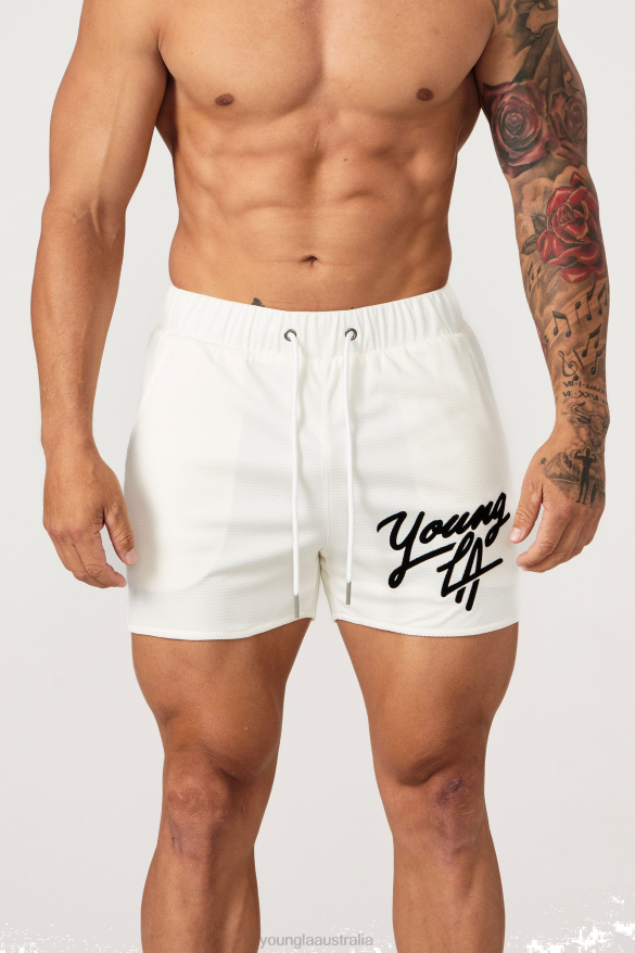 Clothing YoungLA 104 LEGACY SHORTS Off-White Men 4F2FF518