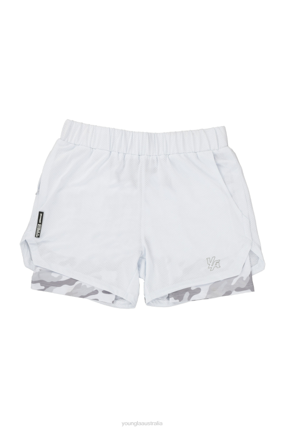 Clothing YoungLA 105 COMPRESSION SHORTS 2.0 White/White Camo Men 4F2FF570