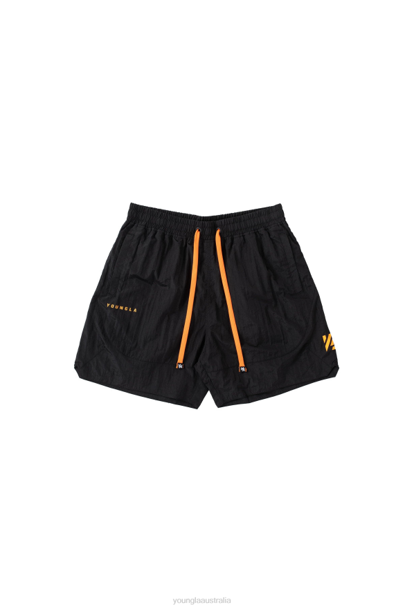 Clothing YoungLA 109 RETRO SHORTS All Black Men 4F2FF593