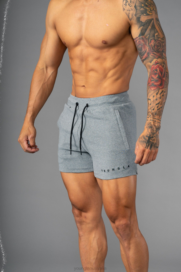 Clothing YoungLA 113 THE PERFECT SHORT SHORTS Heather Grey Men 4F2FF703