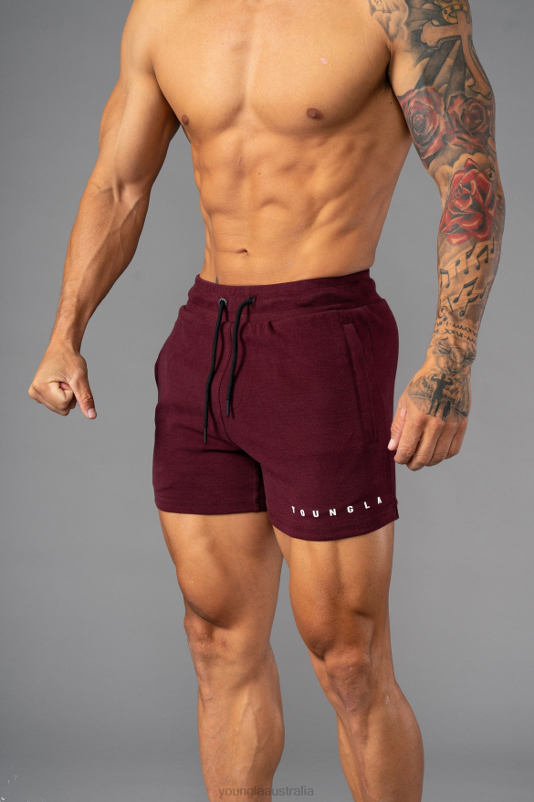 Clothing YoungLA 113 THE PERFECT SHORT SHORTS Wine Men 4F2FF706