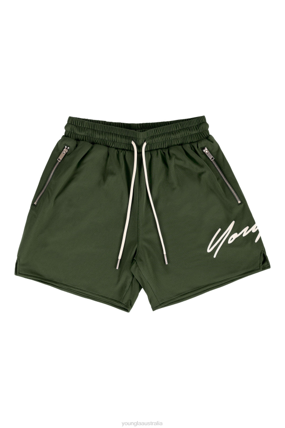 Clothing YoungLA 115 SIGNATURE SHORTS Olive Men 4F2FF586