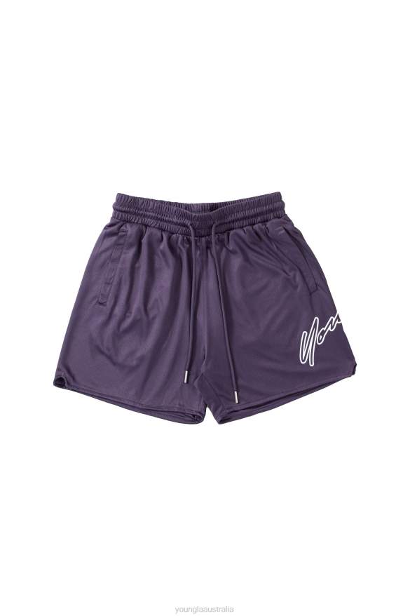 Clothing YoungLA 117 SIG SHORTS Dark Purple Men 4F2FF600