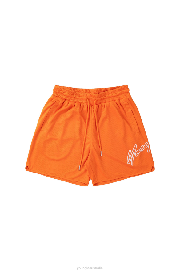 Clothing YoungLA 117 SIG SHORTS Orange Men 4F2FF603