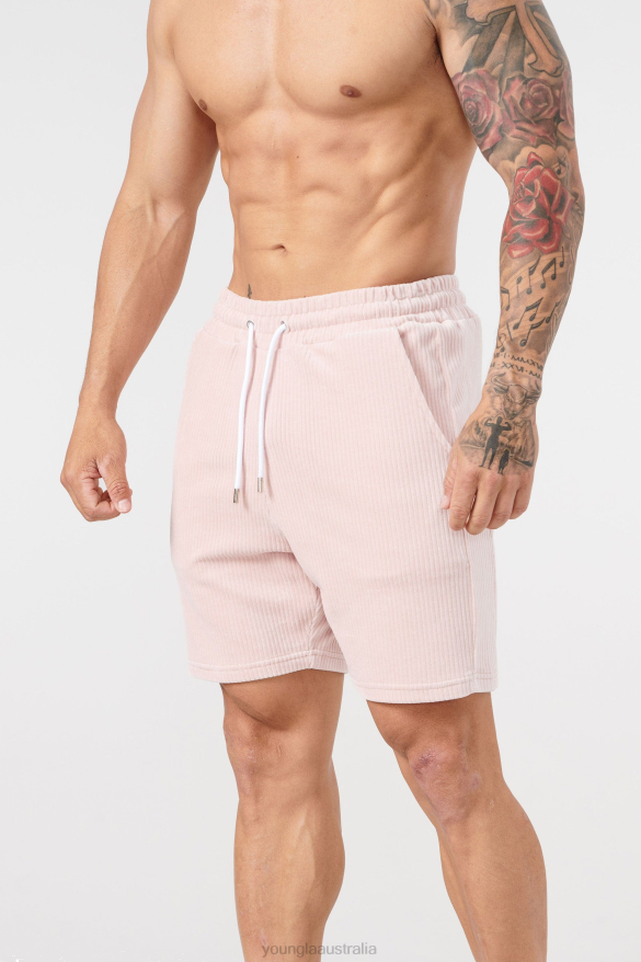 Clothing YoungLA 119 CORD COLLECTION - SHORTS Pink Men 4F2FF592