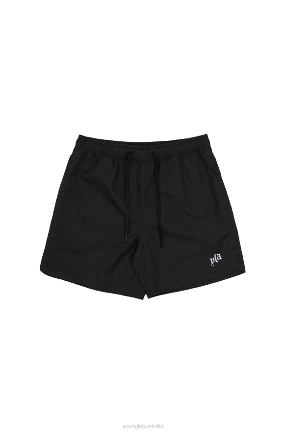 Clothing YoungLA 123 PASTEL FLOW SHORTS Black Men 4F2FF476