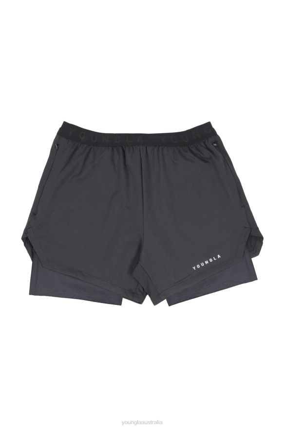 Clothing YoungLA 129 TRILOGY COMPRESSION SHORTS Black Men 4F2FF530