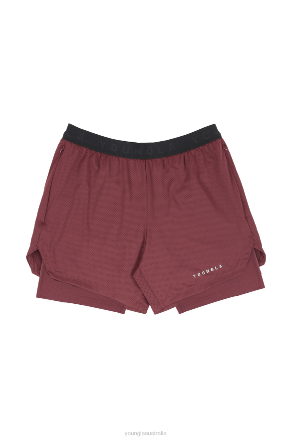 Clothing YoungLA 129 TRILOGY COMPRESSION SHORTS Brown Men 4F2FF534