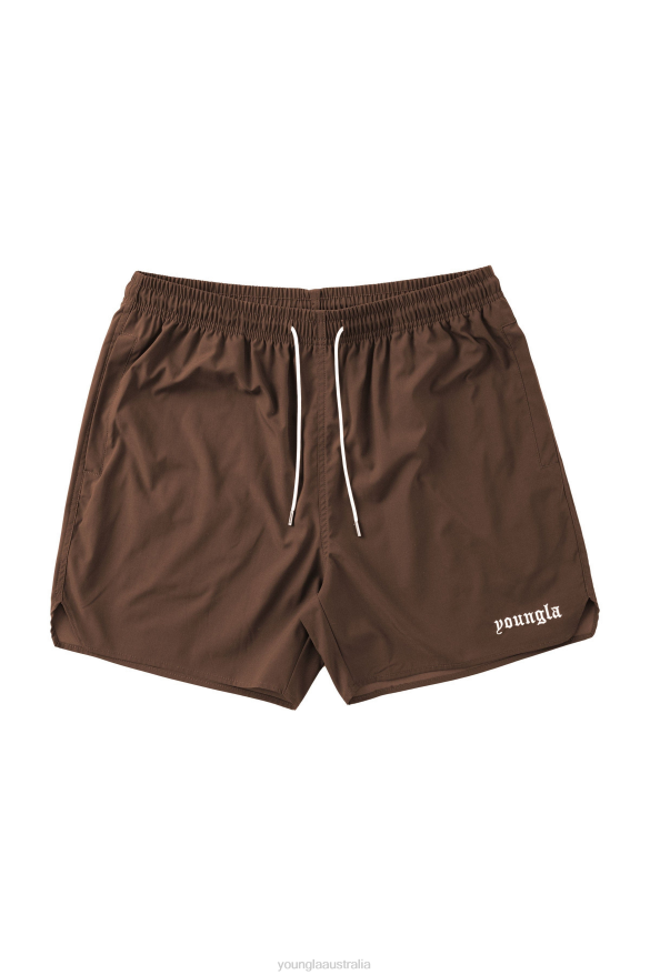 Clothing YoungLA 131 THE FINEST SHORTS Brown Men 4F2FF521