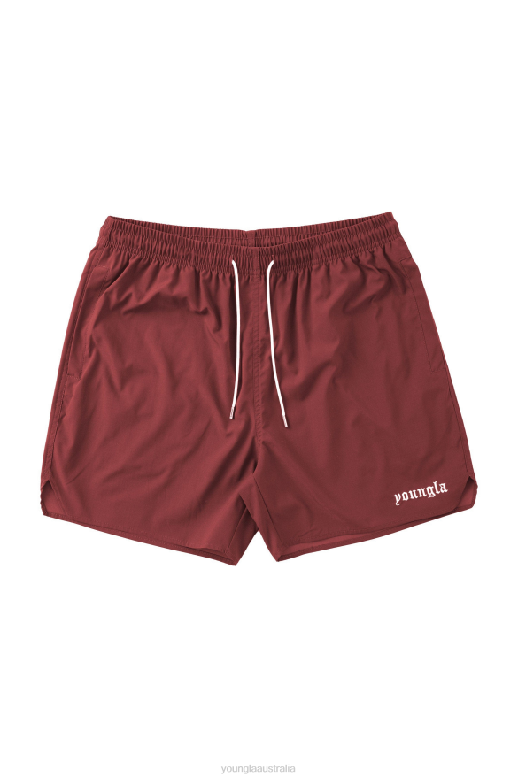 Clothing YoungLA 131 THE FINEST SHORTS Burgundy Men 4F2FF522