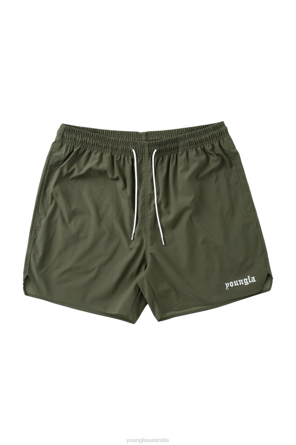 Clothing YoungLA 131 THE FINEST SHORTS Olive Men 4F2FF525