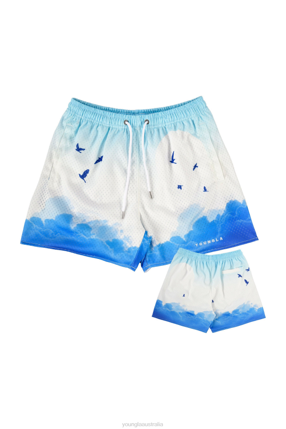 Clothing YoungLA 141 THE BLOCK PARTY SHORTS Above the Clouds Men 4F2FF610
