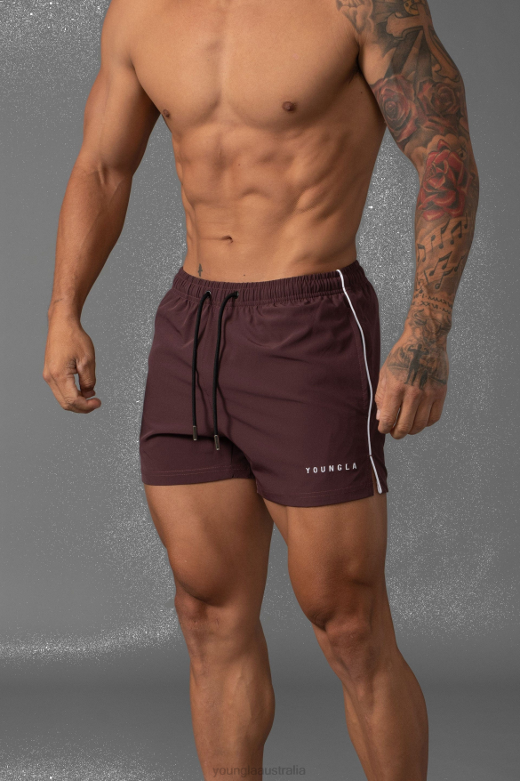 Clothing YoungLA 143 SHORT SHORT SWIM SHORTS Plum Men 4F2FF666