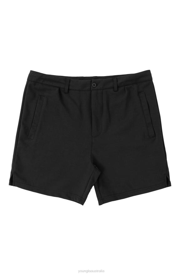 Clothing YoungLA 145 CASUAL CHINO SHORTS Black Men 4F2FF501