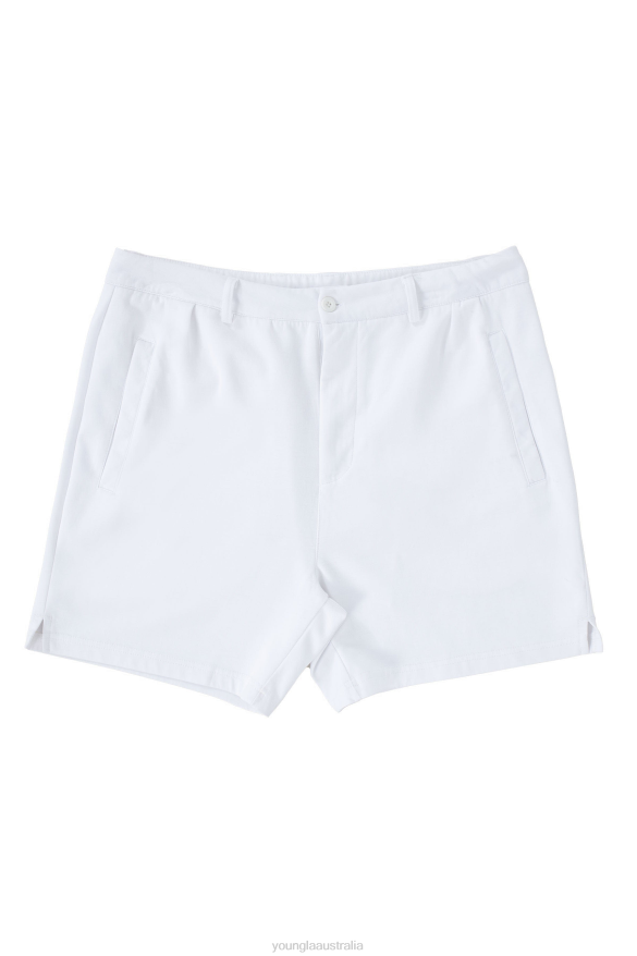 Clothing YoungLA 145 CASUAL CHINO SHORTS White Men 4F2FF504