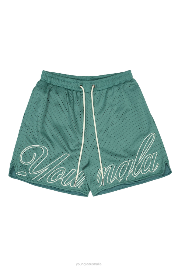 Clothing YoungLA 155 CHAMPIONSHIP SHORTS Green Men 4F2FF471