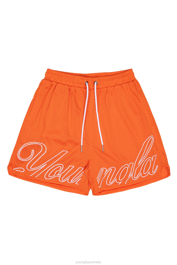 Clothing YoungLA 155 CHAMPIONSHIP SHORTS Orange Men 4F2FF473