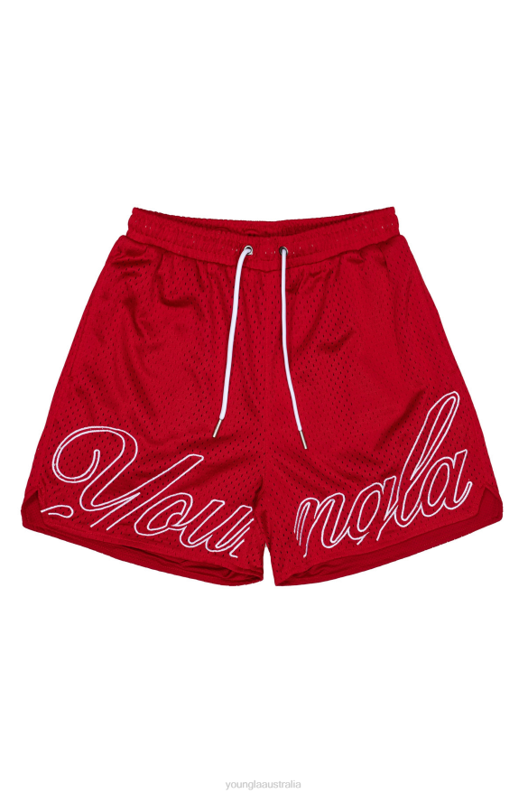 Clothing YoungLA 155 CHAMPIONSHIP SHORTS Red Men 4F2FF474