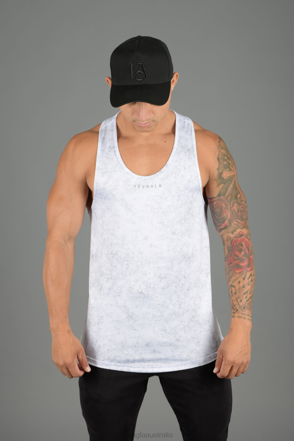 Clothing YoungLA 305 PERFORMANCE LINE TANK TOPS Marble Men 4F2FF107