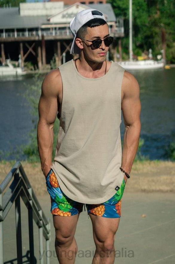 Clothing YoungLA 308 MUSCLE TANKS Camo Black Men 4F2FF80