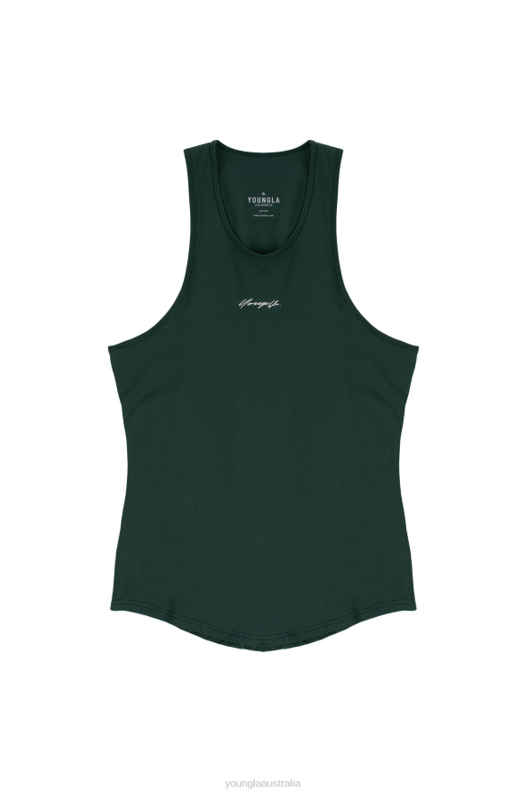 Clothing YoungLA 309 SIGNATURE TANKS Forest Green Men 4F2FF24