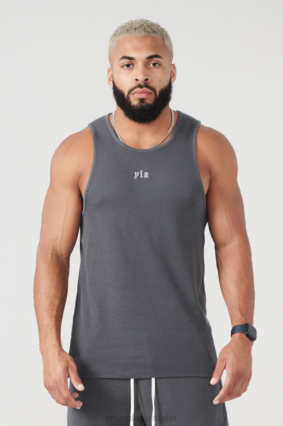 Clothing YoungLA 310 SAN DIEGO TANKS Nardo Grey Wash Men 4F2FF44