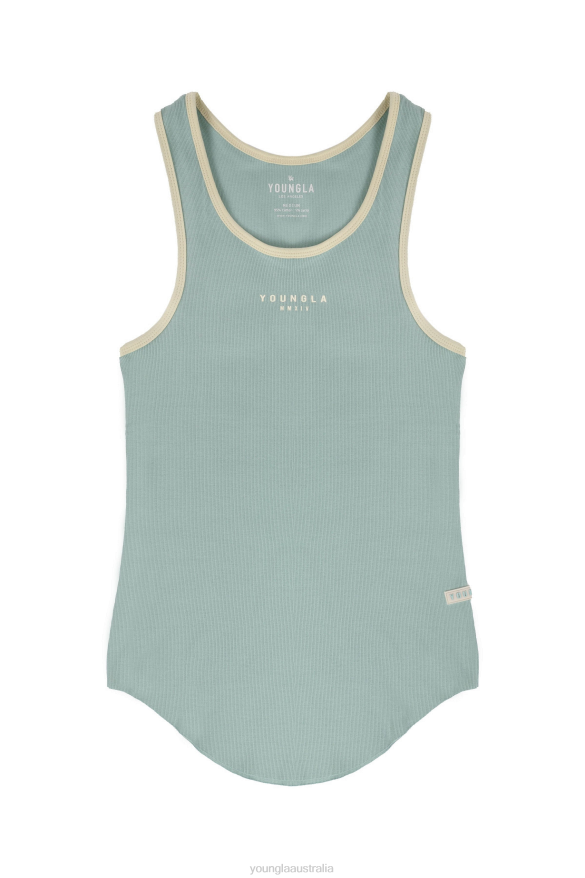 Clothing YoungLA 313 ROCKET RIB TANKS Mint Men 4F2FF51