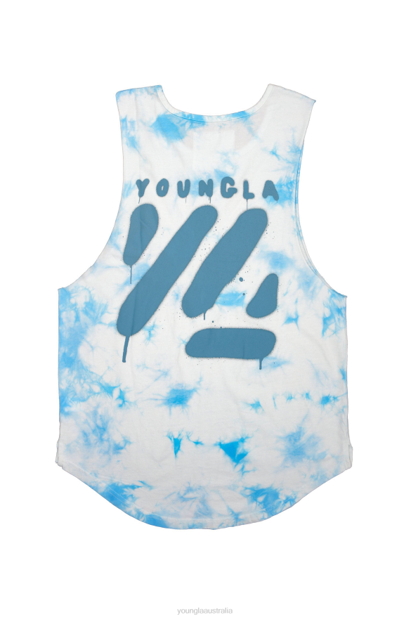 Clothing YoungLA 321 TIE DYE BLOC CUT OFF TANKS Friendly Skies Men 4F2FF13