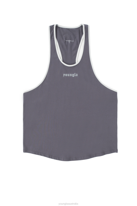 Clothing YoungLA 322 GOLDEN ERA TANKS Coal Men 4F2FF32