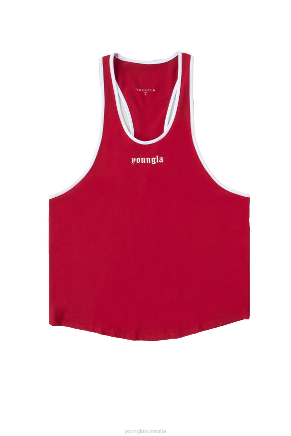 Clothing YoungLA 322 GOLDEN ERA TANKS Red Men 4F2FF34