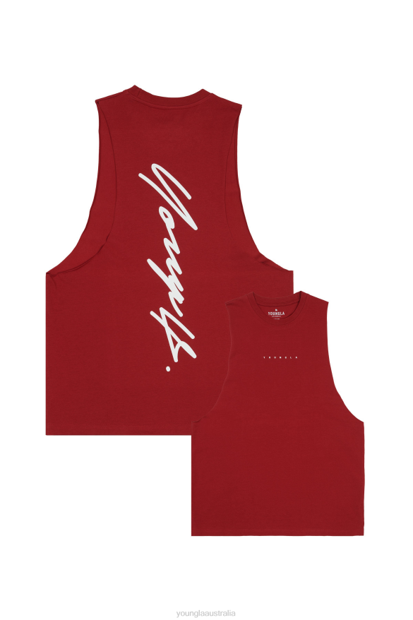 Clothing YoungLA 323 AUTOGRAPH DELT TANKS Red Men 4F2FF10