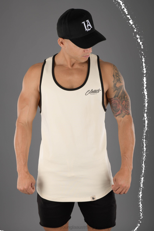 Clothing YoungLA 324 CLASSICS STRINGER TANK Off-white Men 4F2FF109