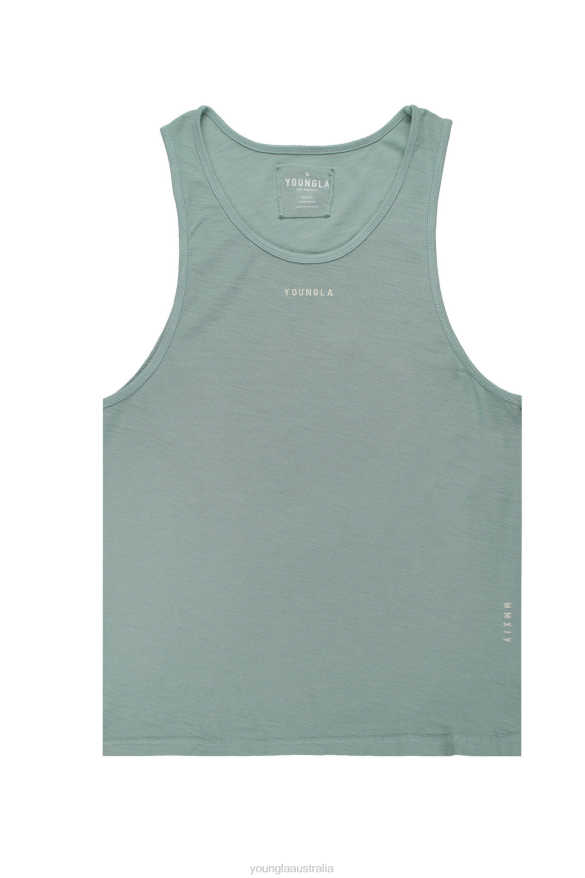 Clothing YoungLA 325 MARINE SLUB TANKS Mint Wash Men 4F2FF96