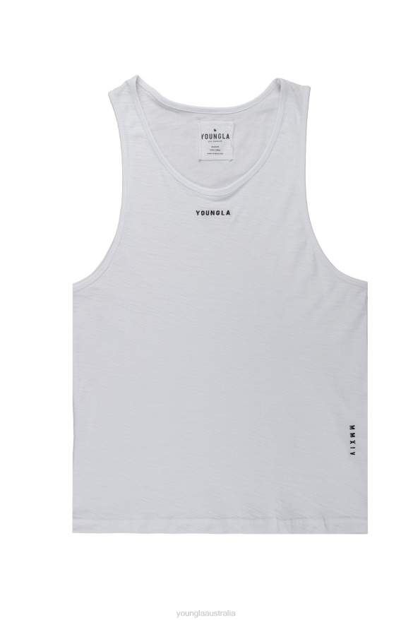 Clothing YoungLA 325 MARINE SLUB TANKS White Men 4F2FF97
